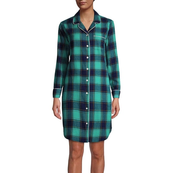 Lands' End Intimates & Sleepwear Lands End Flannel Sleep Shirt In